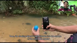 How to measure streamflow using floating method