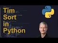 Tim Sort Code in Python Sorting Algorithms Python Coding Tutorial Python Coding Interview