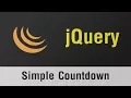 jQuery Arabic Tutorials - How To Create Simple Countdown With SetInterval