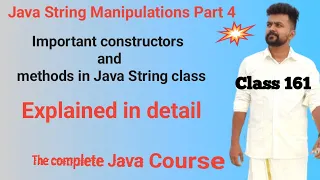 Java String Manipulations - class 4