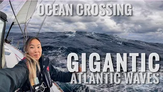 BIG WAVES CROSSING THE NORTH ATLANTIC | Putting our Production Sailboat to the Test – Ep 99