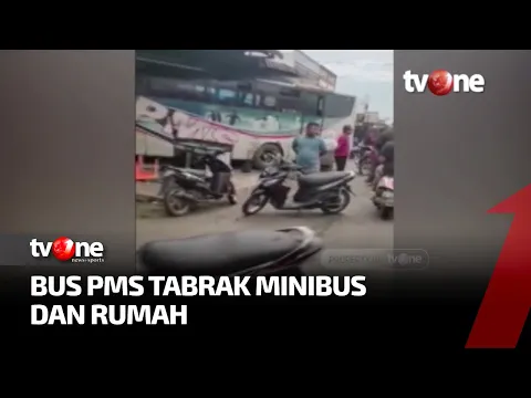 Ugal-ugalan, Bus Tabrak Rumah Warga