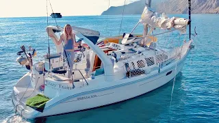 The Best Snorkeling! + Anchoring My Sailboat!