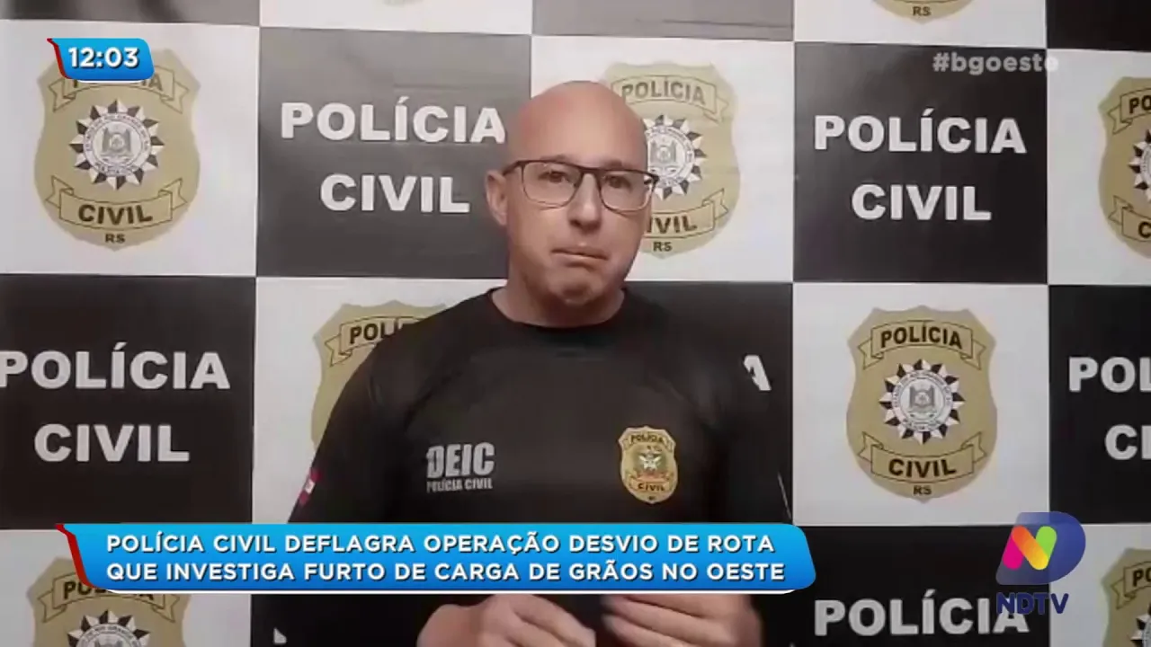 Polícia Civil deflagra Operação Desvio de Rota, que investiga furto de carga de grãos no Oeste de SC