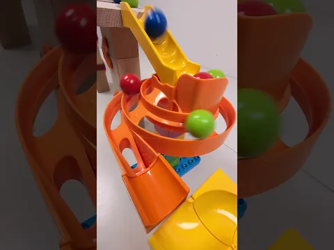 marble Run Race ASMR #300 Wooden Wave Course Colorful Marbles   #marblerun #marblerunrace #asmr