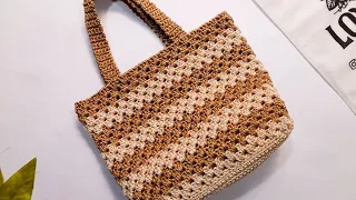 Easy Crochet Tote Bag For Beginners Incredible Super Easy Crochet Tote Bag Chompu Handicrafts 