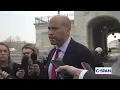 Sen Cory Booker D-NJ praises ouster of DHS Secy Kristi Noem