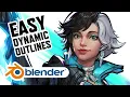 Easy Dynamic Outlines in Blender! (Line Weight Variation)