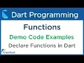Dart Functions or Methods example Dart Programming for Flutter 2