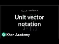 Unit vector notation Vectors and spaces Linear Algebra Khan Academy