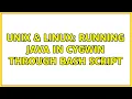 Unix Linux Running JAVA in Cygwin through bash script 2 Solutions