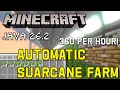 Minecraft s EASIEST Automatic Sugarcane Farm Java 26 2 Tutorial