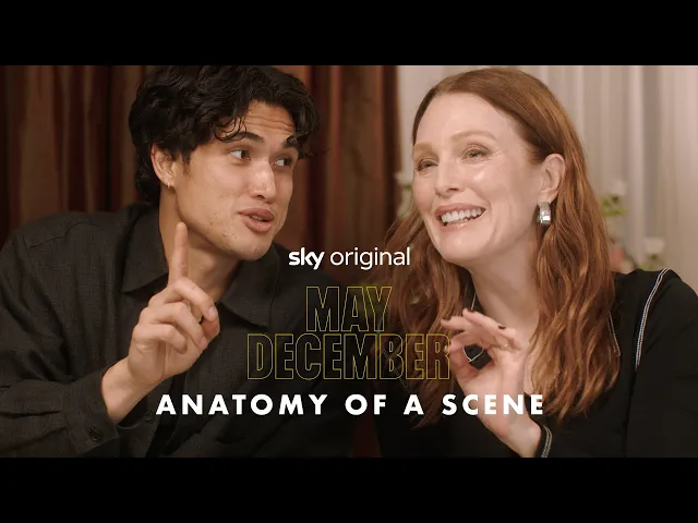 Charles Melton & Julianne Moore sit down to discuss THAT package scene!