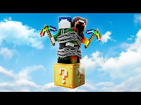 Video Thumbnail: ICH BIN MIT PAPAPLATTE AUF EINEM LUCKY BLOCK GEFANGEN... (hilfe)