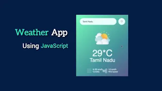 How To Make Weather App Using HTML CSS and JavaScript JavaScript Projects