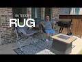 REVIEW - 5x8 ft Outdoor Rug with Rubber Particles Backing