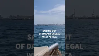 Sailing out of Dakar to Cabo Verde #sailing #windedvoyage #africa