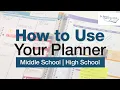 How to Use Your Planner Time-Management Tricks for Better Grades Middle High School