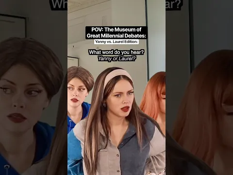 POV: The Museum of Great #Millennial Debates - Yanny vs. Laurel Edition. #nostalgia #relatable