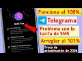 Como solucionar el problema de las tarifas de SMS de Telegram en 2026