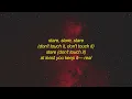 ODETARI - LOOK DON'T TOUCH (sped up) Lyrics | i can't let go girl you really got my soul