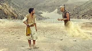 رجل فقير بيلاقي مصباح سحري بيحقق الأمنيات وبيخليه غني جدا وبيتجوز الأميرة 