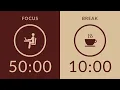 Pomodoro Timer with Brown Noise 2-Hour Study with Me for Deep Focus AD