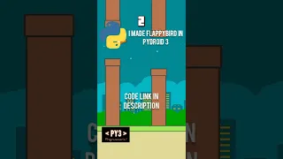 Make flappybird game in pydroid 3 code link in description py-3