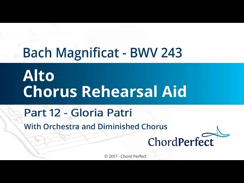 Download MP3 Bach's Magnificat Part 12 - Gloria Patri - Alto Chorus Rehearsal Aid