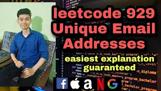 Leetcode 929 Unique Email Addresses Coding Culture