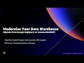 Modernize Your Data Warehouse Migrate from BigQuery to Amazon Redshift - AWS Online Tech Talks