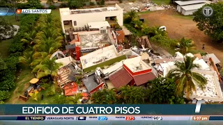 Sismo en Panamá | Familia sobrevive al colapso de un edificio en Playa Venao