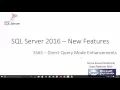 SQL Server 2016 New Feature Series - SSAS