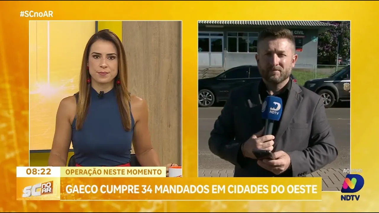 Operação Célula Oeste Dois: Gaeco cumpre 34 mandados em cidades do Oeste de SC