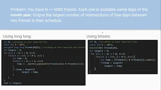 Bitwise operations and Bitsets