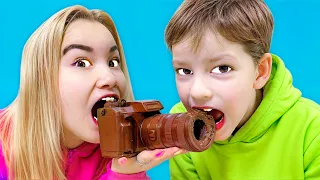 Шоколадное или Настоящее? Челлендж Светы и Богдана!