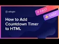 How to Add Countdown Timer to HTML website