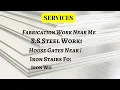 S S Steel fabrication work near me HUSAIN S S FABRICATION