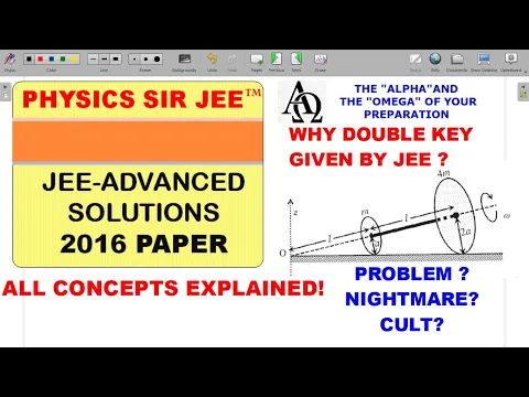 JEE ADVANCED 2016 PROBLEM On ROTATION TOUGHEST ROLLING PROB ALL CONCEPTS EXPLAINED Read Desc