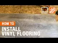 How-To Workshops - How to Install Vinyl Flooring The Home Depot