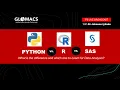 PYTHON vs R vs SAS Glomacs Solutions Live Broadcast with Dr Johnson Iyilade