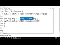 7 String Class in Java