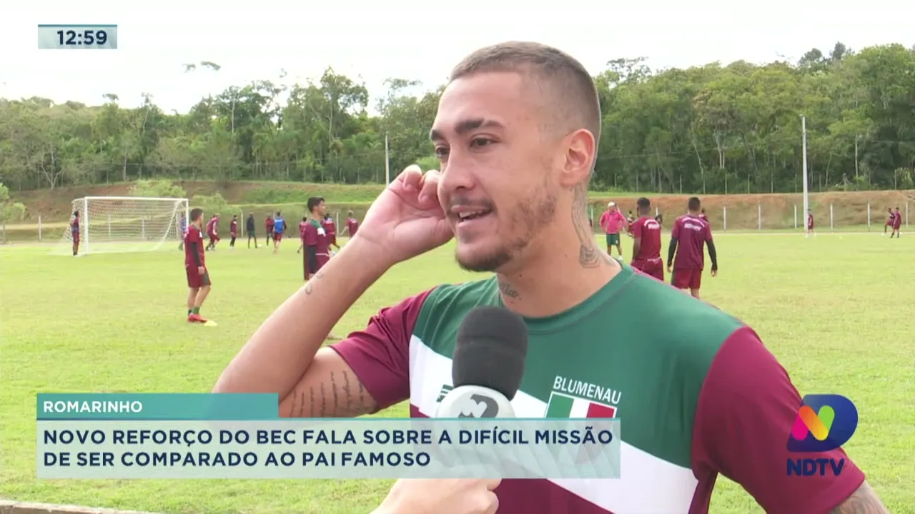 Romarinho: novo reforço do BEC fala sobre a difícil missão de ser comparado ao pai famoso