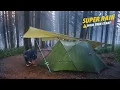 Download Lagu 🌧️ REALLY SUPER HEAVY RAIN‼️Trekking \u0026 Camping in Long Heavy Rain in the Deep Forest 🌲
