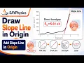 How to Perfectly Draw a Slope Line on a Graph in OriginPro