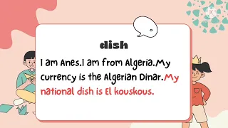 سنة اولى متوسط الفصل الثالث الفقرة Paragraph Me And My Country 