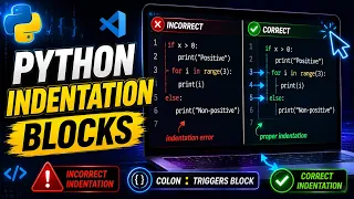 Python Tutorial 03 Indentation White Spaces Blocks Explained