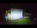 attached a do-it-yourself roll up door in front of the woodshed from a tarp