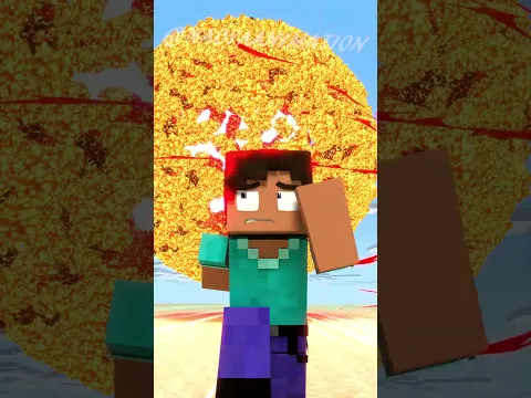 【マイクラアニメ】火の玉から逃げきれ！！回転ネコ登場！？