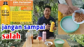 cara mengaktifkan dan mengaplikasikan em4 yang benar